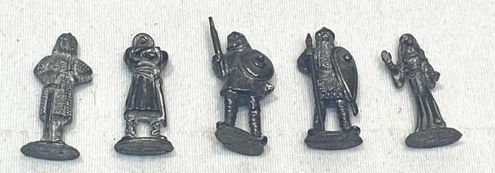 5 Pewter Medieval Persons Miniatures